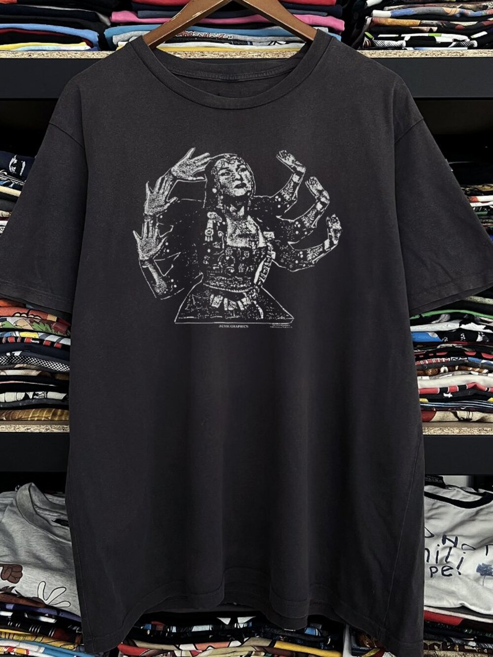 1993 Soundgarden Kali Tour Washed Black Tee 91